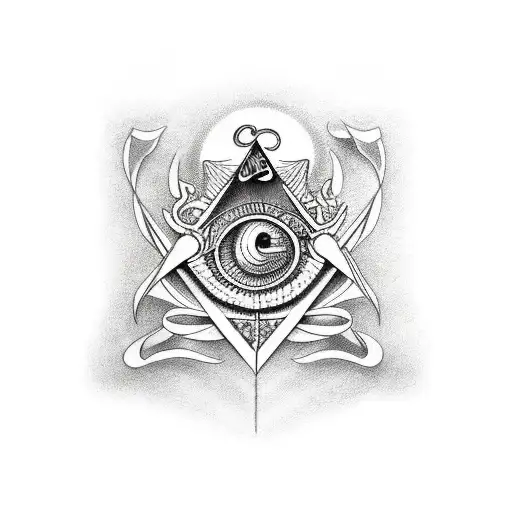 freemason tattoo design idea