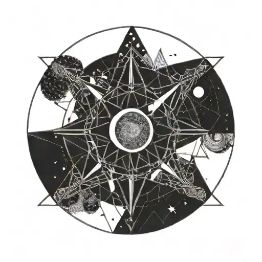 Moon Halo tattoo design idea