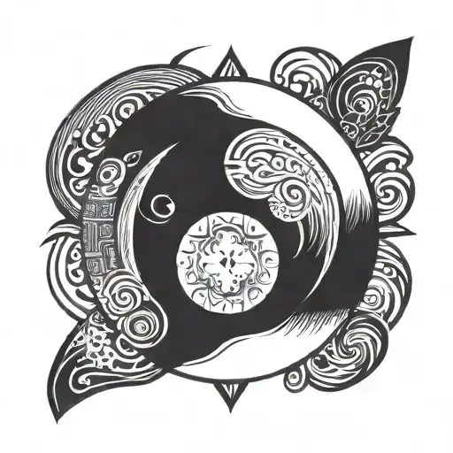 Moon Halo tattoo design idea