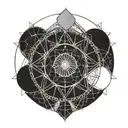 Moon Halo tattoo design idea