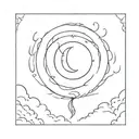Moon Halo tattoo design idea