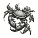 crab tattoo design idea