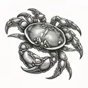 crab tattoo design idea