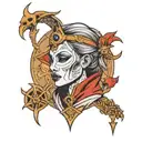 assassin priestess tattoo design idea