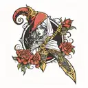 assassin priestess tattoo design idea