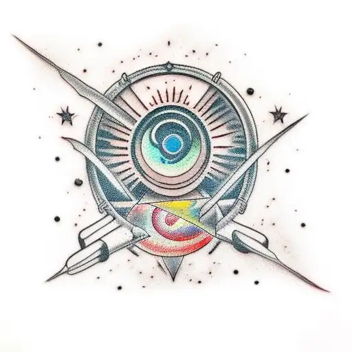 wormhole interstellar  tattoo design idea