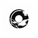 Japanese interstellar  tattoo design idea