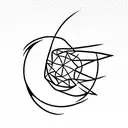 Japanese interstellar  tattoo design idea