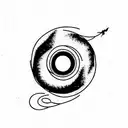 wormhole interstellar  tattoo design idea