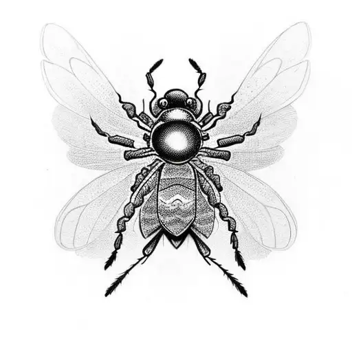 half spider half moth with detailed wings tattoo design idea