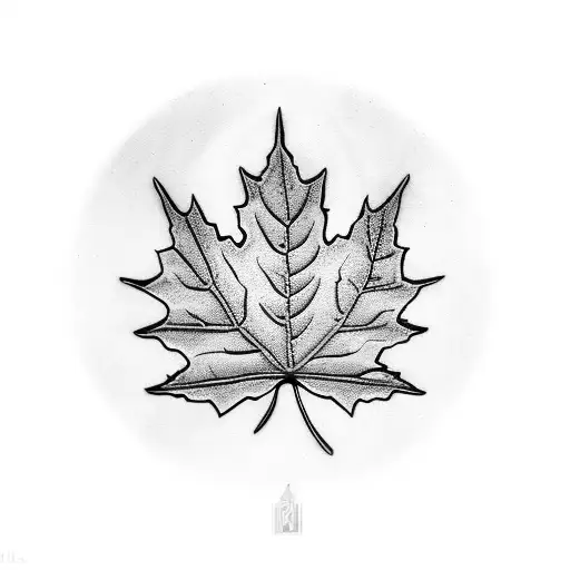 Maple Leaf tattoo design idea
