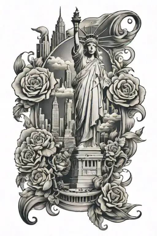 NYC sleeve tattoo tattoo design idea