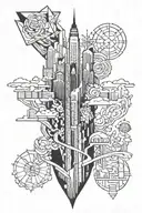 NYC sleeve tattoo tattoo design idea