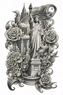 NYC sleeve tattoo tattoo design idea