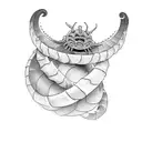 Dune Sandworm tattoo design idea