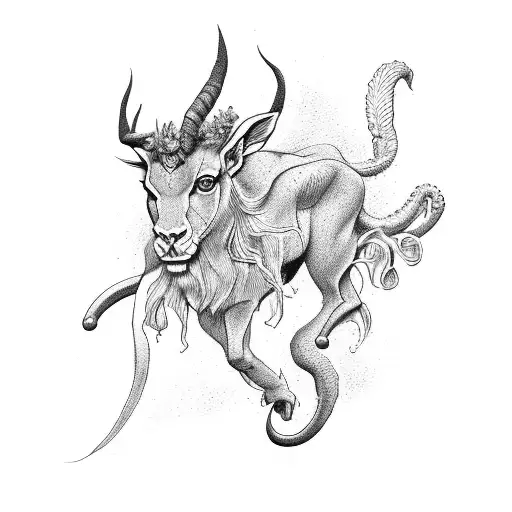satyr tattoo design idea