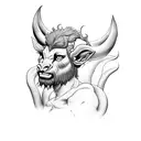 satyr tattoo design idea