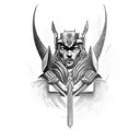 Martillo de thor tattoo design idea