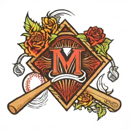 Missouri and baseball diamond tattoo design idea