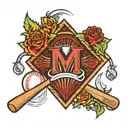 Missouri and baseball diamond tattoo design idea
