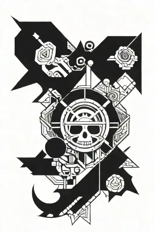 one piece nika tattoo inspired tattoo design idea