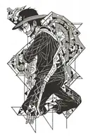 one piece character   tattoo design idea