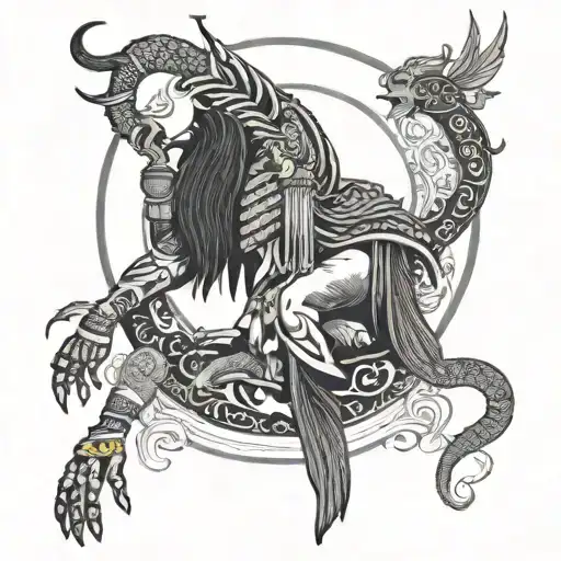 it will be the Egyptian god Thoth, around will be the sun, moons, book, etc tattoo design idea