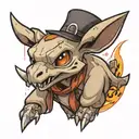 cubone Pokemon and mood tattoo design idea