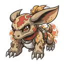 cubone Pokemon and mood tattoo design idea