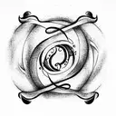 Yin and Yang tattoo design idea