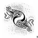 Yin and Yang tattoo design idea