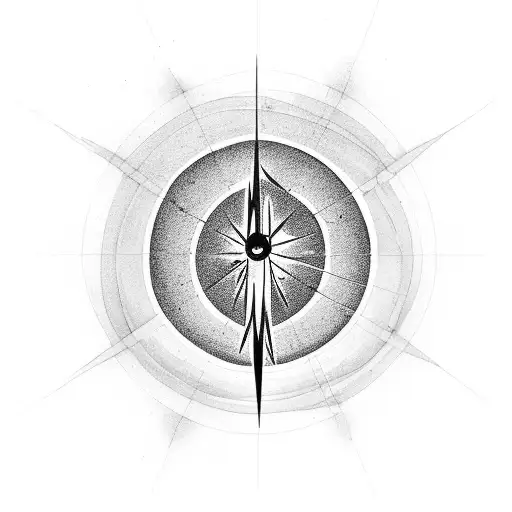 Sniper scope focused on a shooting star in the night sky tattoo design idea