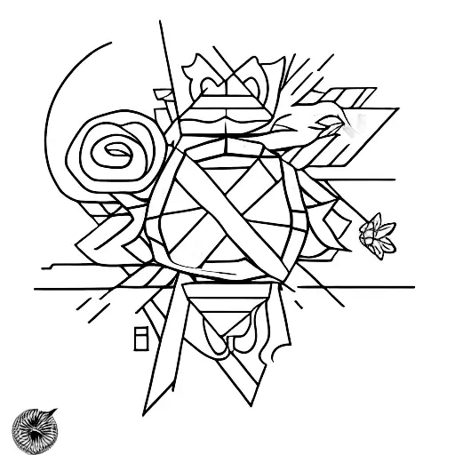 cedar with Lorraine cross  tattoo design idea