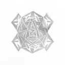 dice tattoo design idea