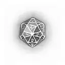 dice tattoo design idea