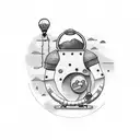 Distant father son relationship tattoo design idea