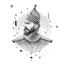 Distant father son relationship tattoo design idea