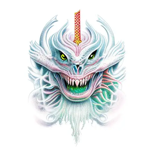 Anatomy of a mythical creature tattoo design idea