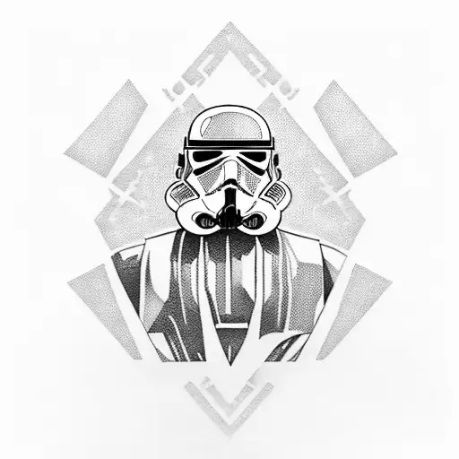 Movie reel with iconic Star Wars scenes tattoo design idea