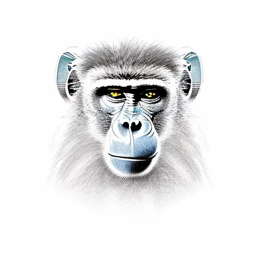 baboon tattoo design idea