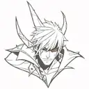 devil may cry jester tattoo design idea