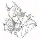 devil may cry jester tattoo design idea