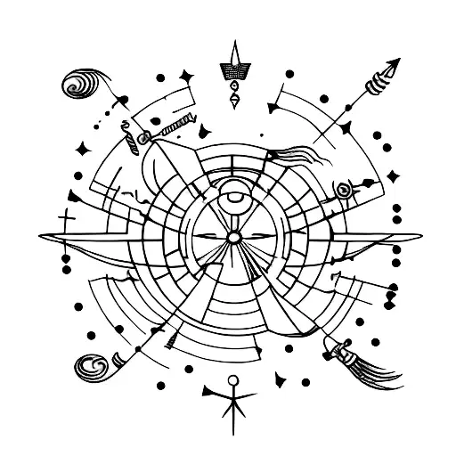 Tatzodiac sign constellation for Virgo, cancer, Aquarius,scorpio,leo tattoo design idea