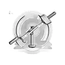 barbell with tulips  tattoo design idea