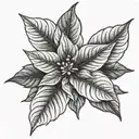 poinsettia flower tattoo tattoo design idea