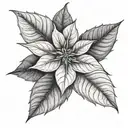 poinsettia flower tattoo tattoo design idea
