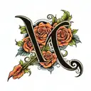 initials a g r d n tattoo design idea