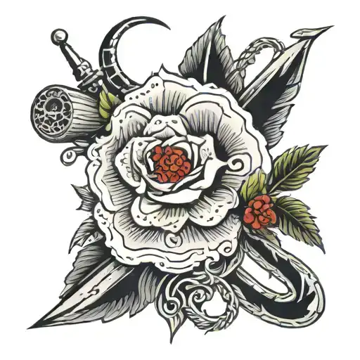 White Army 1918 tattoo design idea