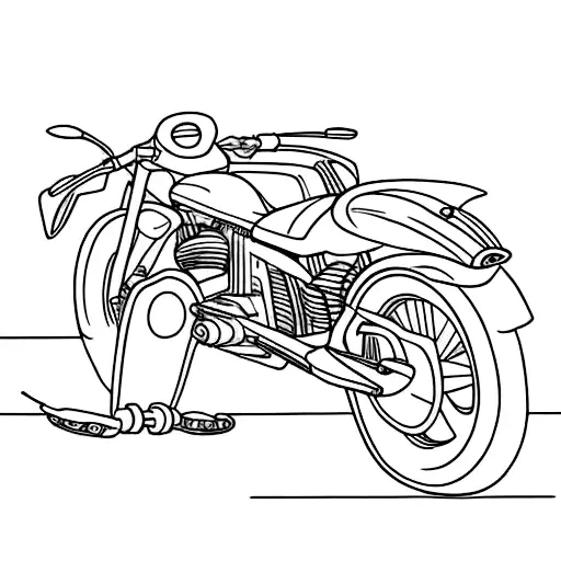 car mixed with motorbike for an arm  tattoo design idea
