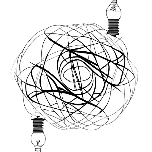 A light bulb with DNA as the filament tattoo design idea
